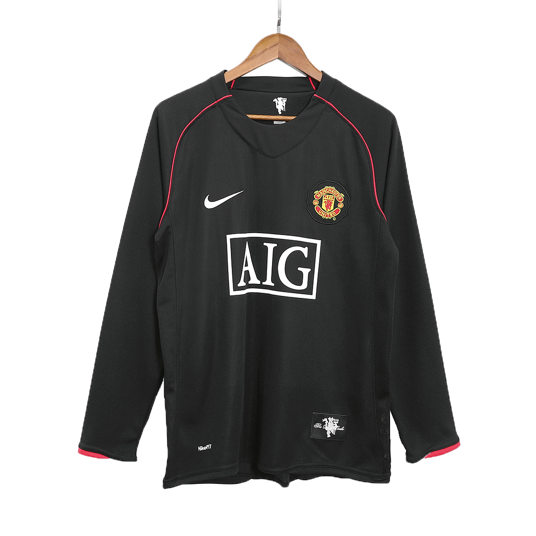Manchester United retro away long-sleeved football shirt 2007/08