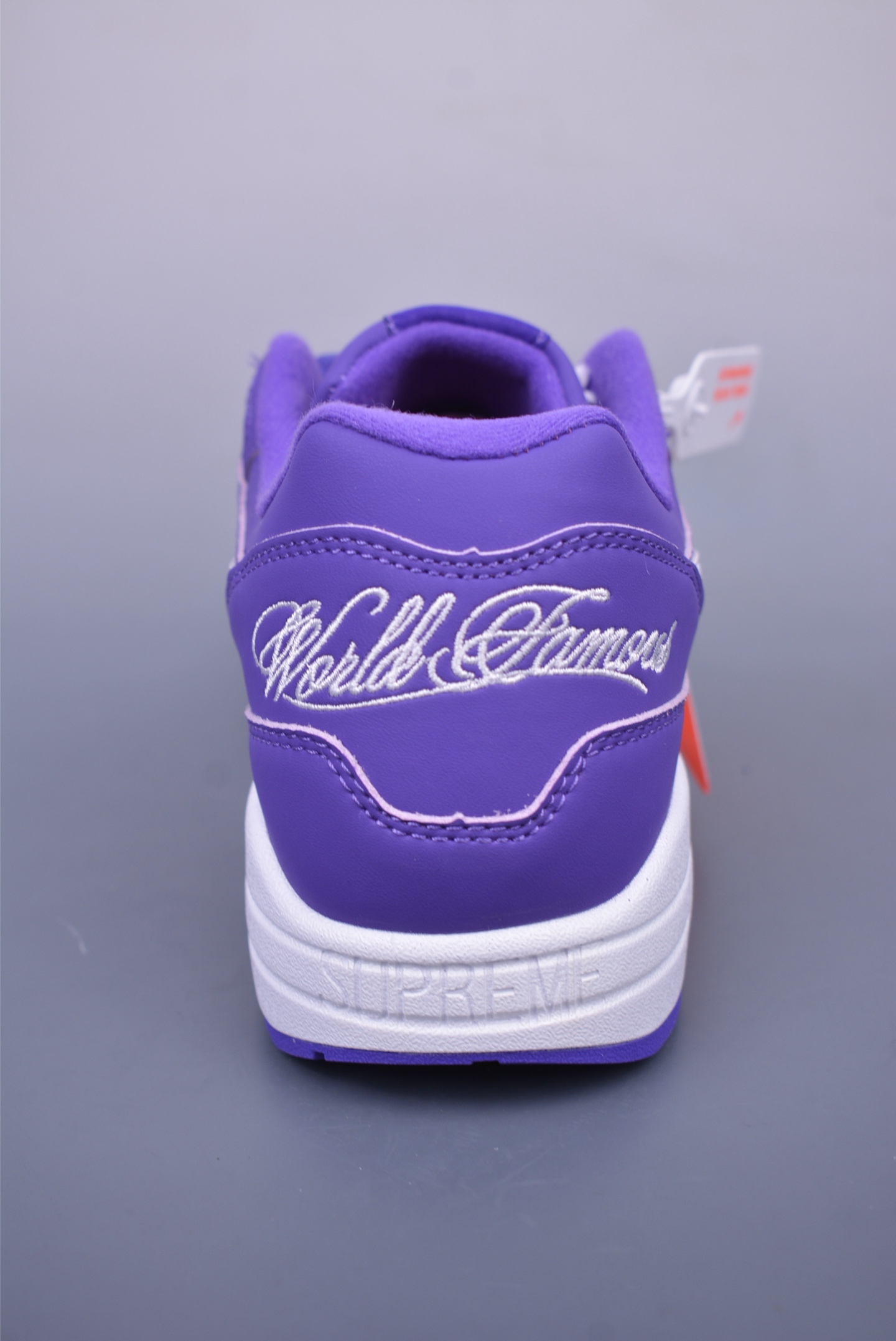 Supreme x Nike Air Max 1 '87 SP Running Shoes Purple and White HF8813-500