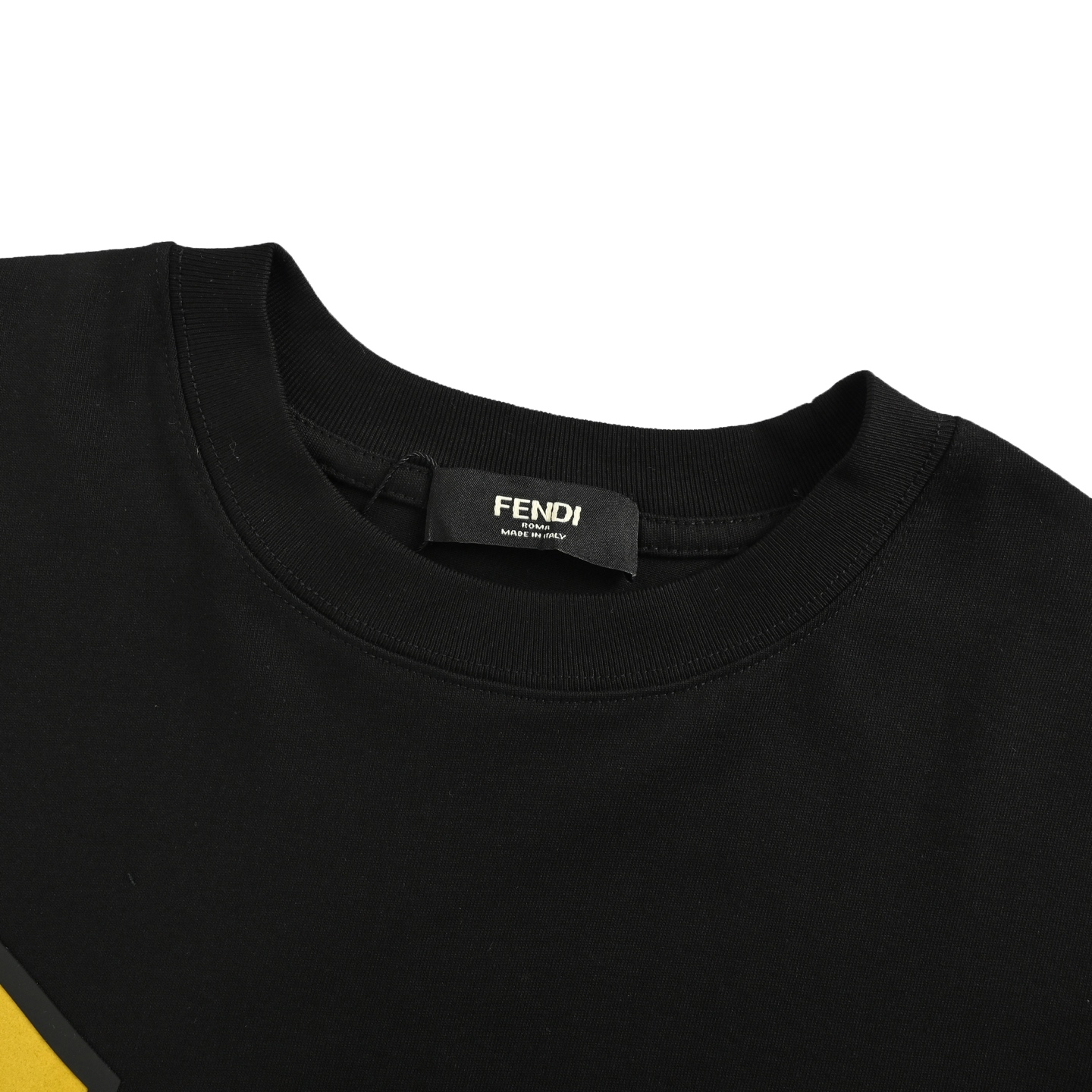Fendi 25ss monster eyes flocked laminated short sleeves