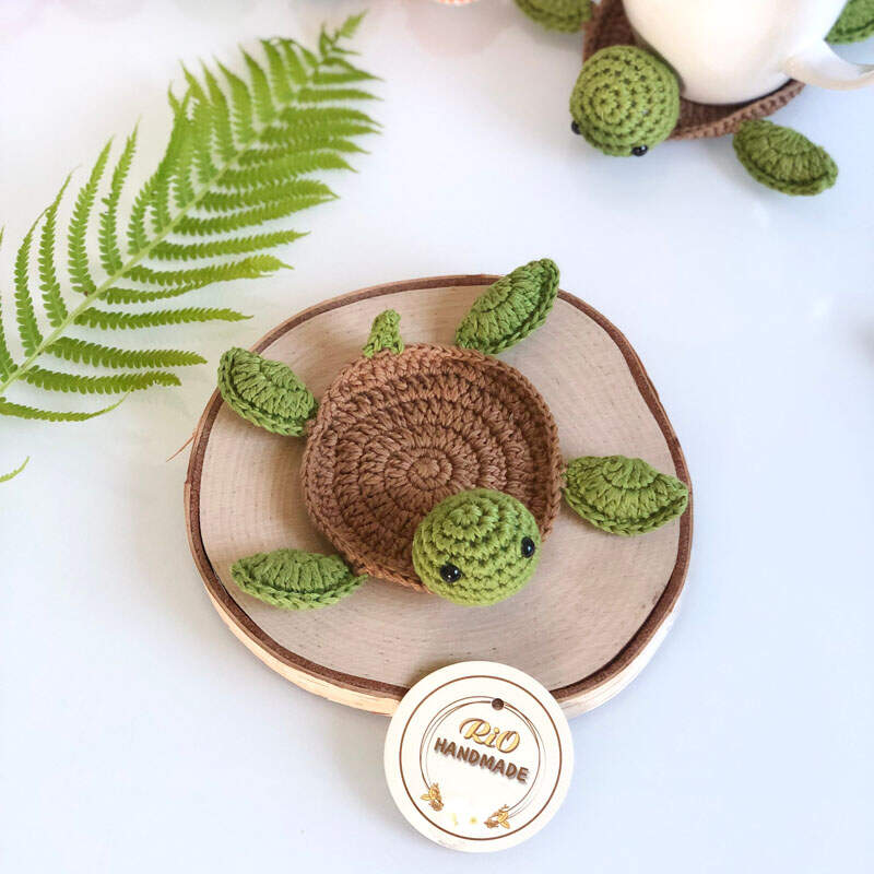 Crochet Turtle Coaster