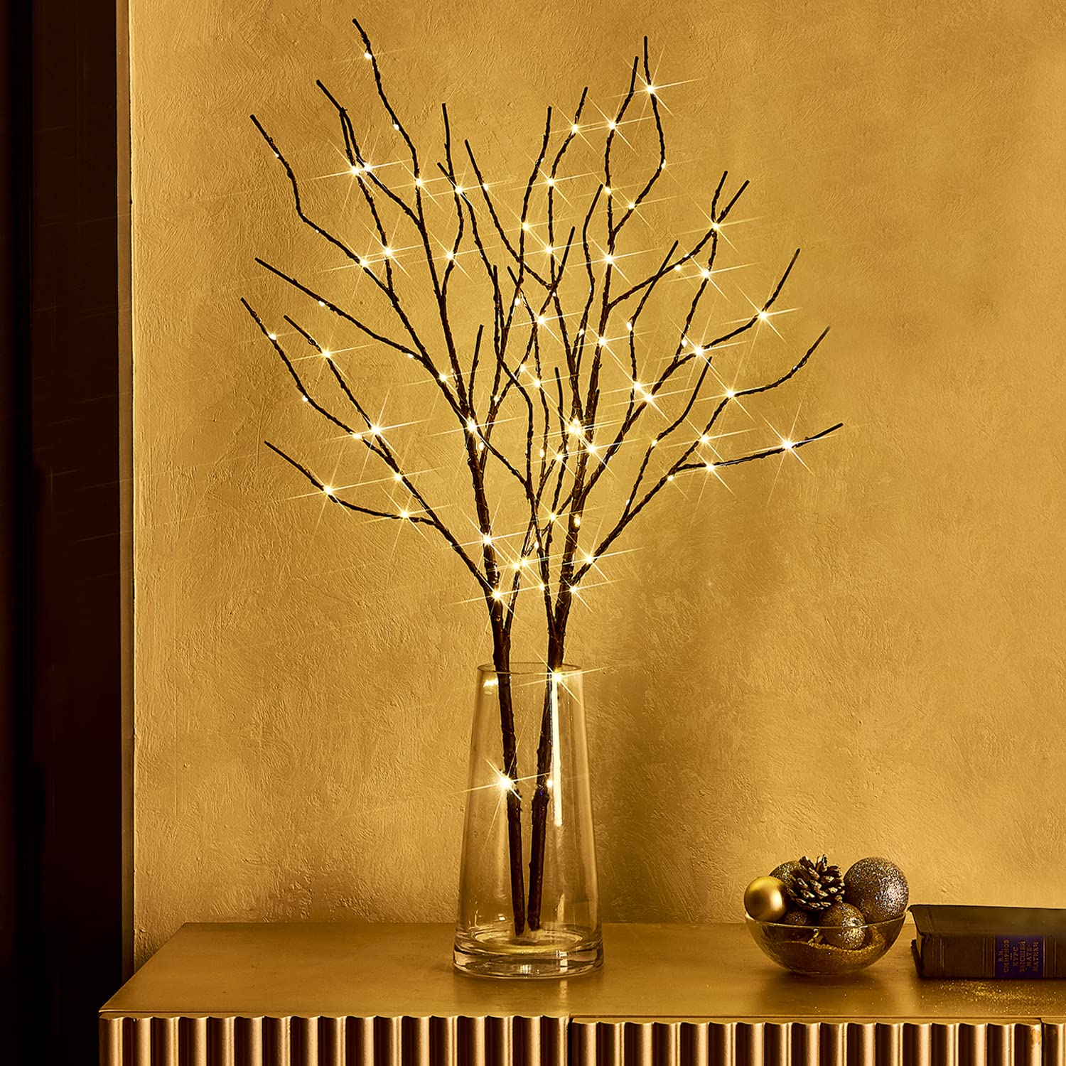 🔥Super Sale - 49% OFF🔥100 LED Lighted Branches with Timer