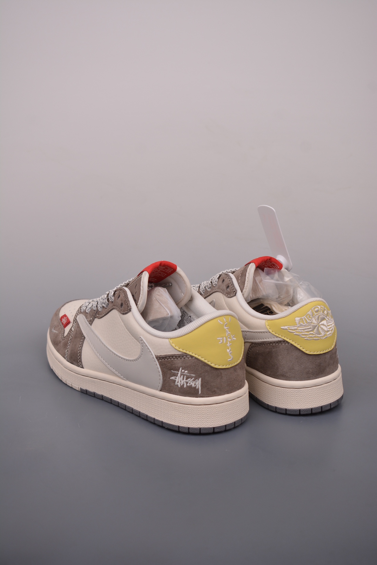Stussy x Travis Scott x Nike Air Jordan 1 Low OG Beige Brown SJ2068-136
