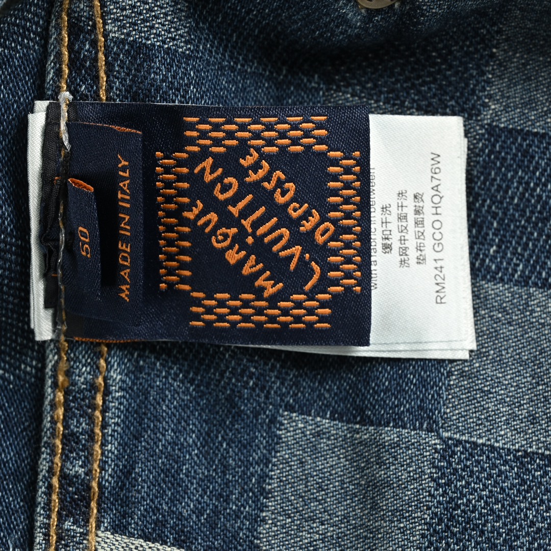 Louis Vuitton 24ss mosaic checkerboard denim jacket