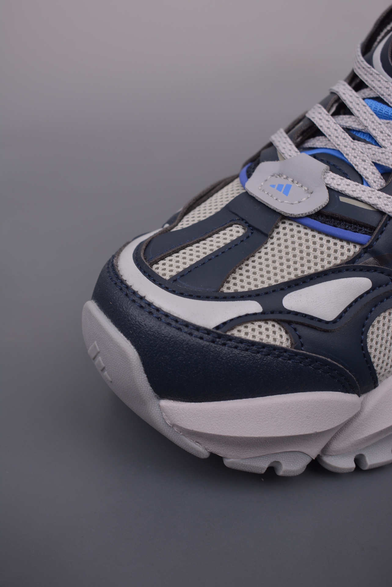 Adidas XLG Runner Deluxe Navy Blue Gray Blue JR8079