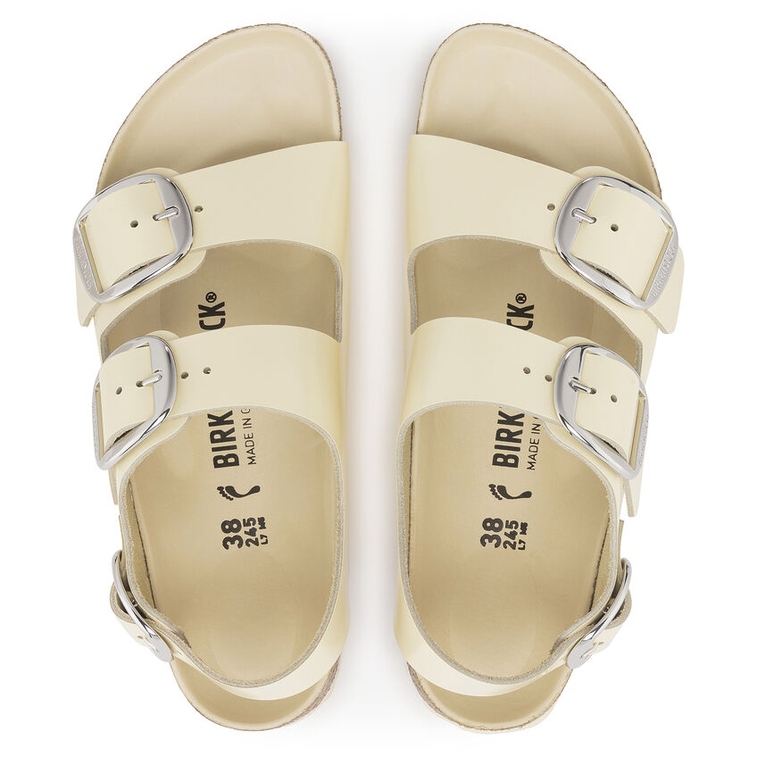 Milano Big Buckle Natural Leather Patent