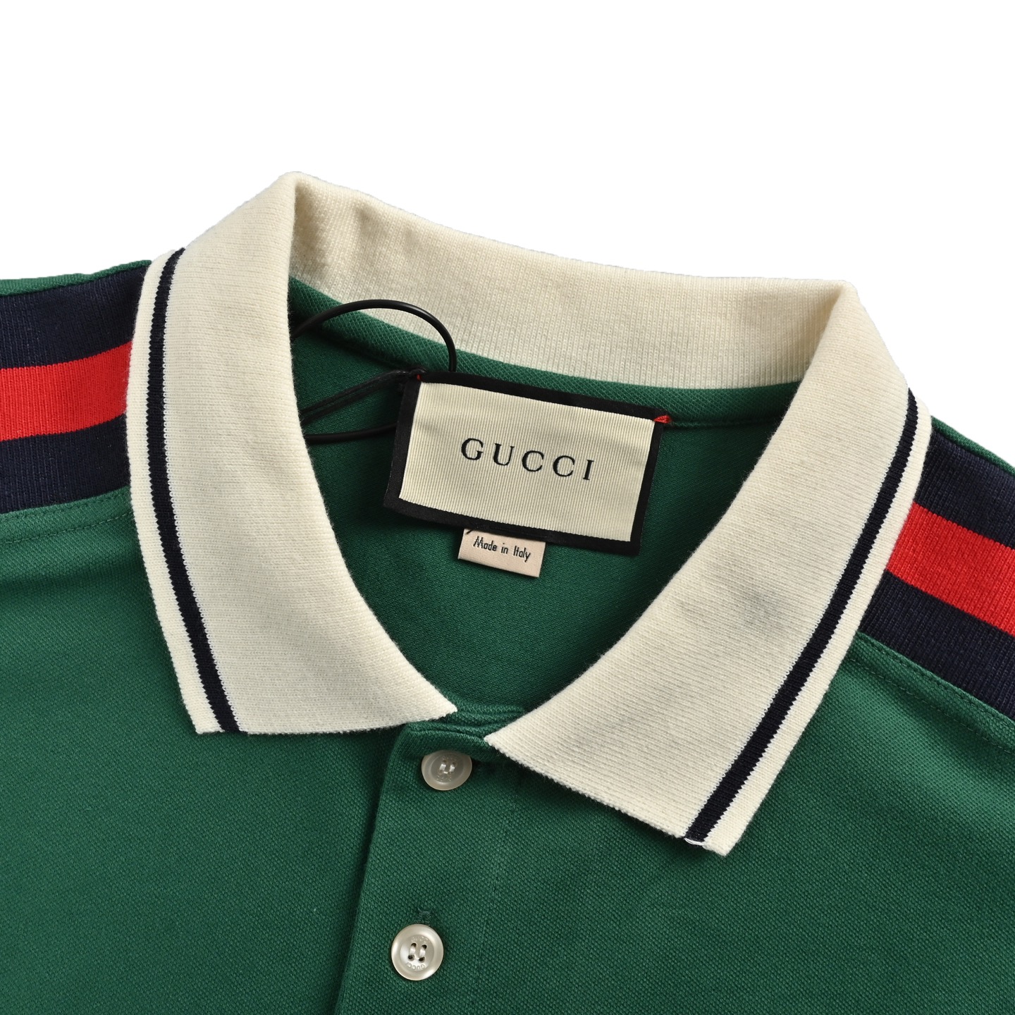Gucci Red and blue interlocking double G cotton Polo short sleeve
