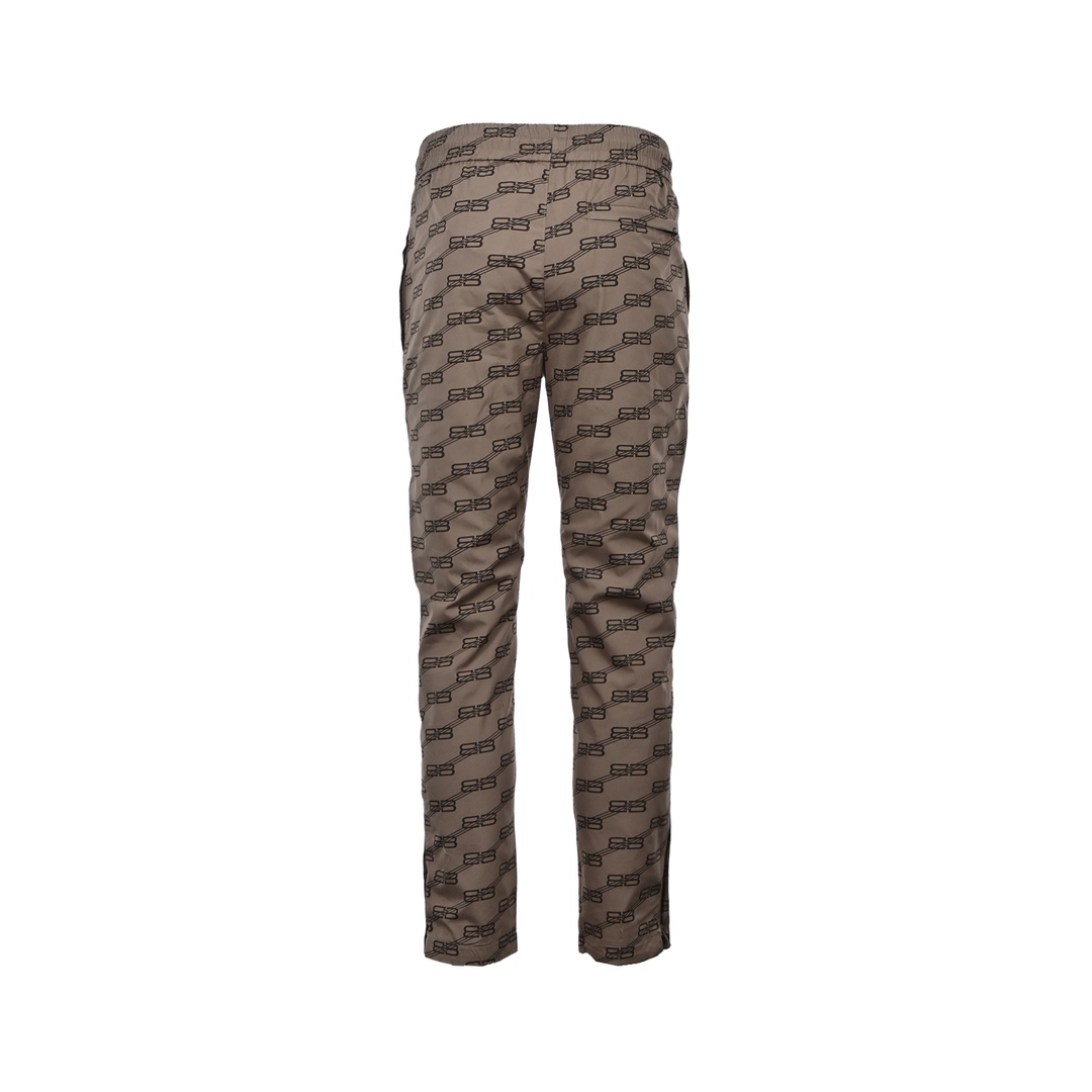 Balenciaga 22Fw Khaki Twill Lock-Button Set Trousers