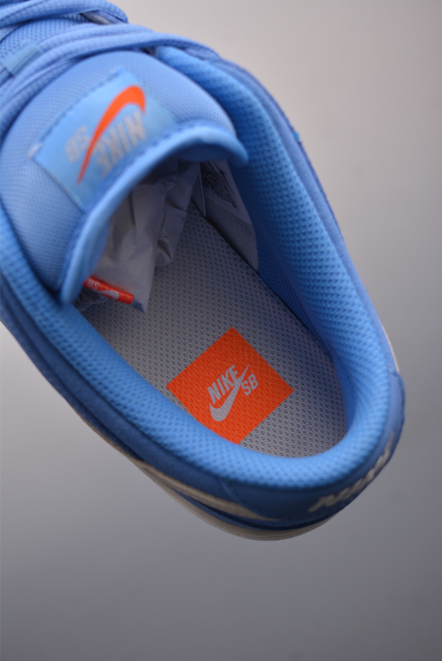 Nike SB Dunk Low Retro Sneakers Blue White Logo FJ1674-401