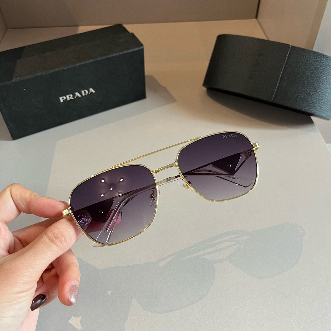 Prada round frame sunglasses
