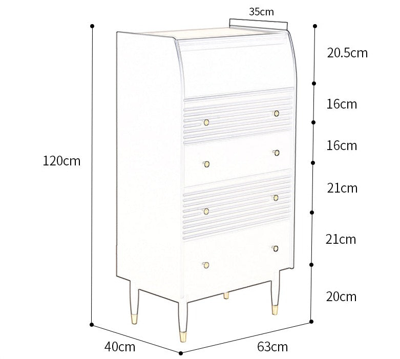 ISABELLE TOKYO Nordic Dresser Vanity Table Mirror Japanese Scandinavian ( Walnut, Black, Grey, White Colour )