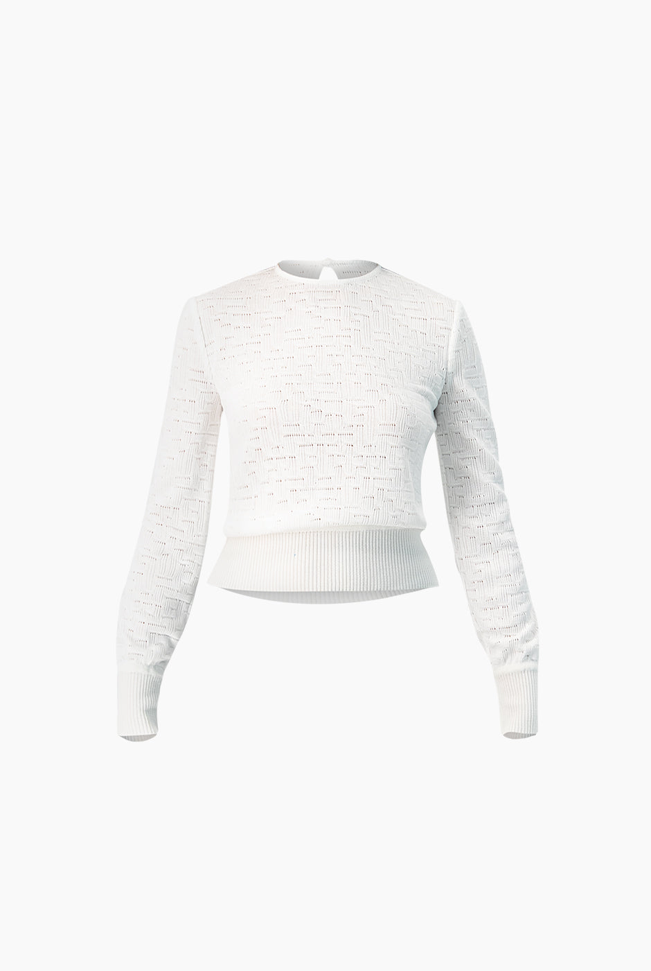 Blusa blanca tejida