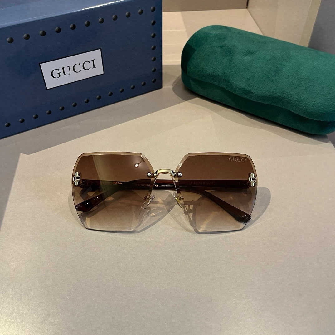 Gucci rimless sunglasses