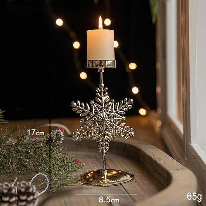 🌲🕯️2024 Vintage Metal Christmas Candle Holder