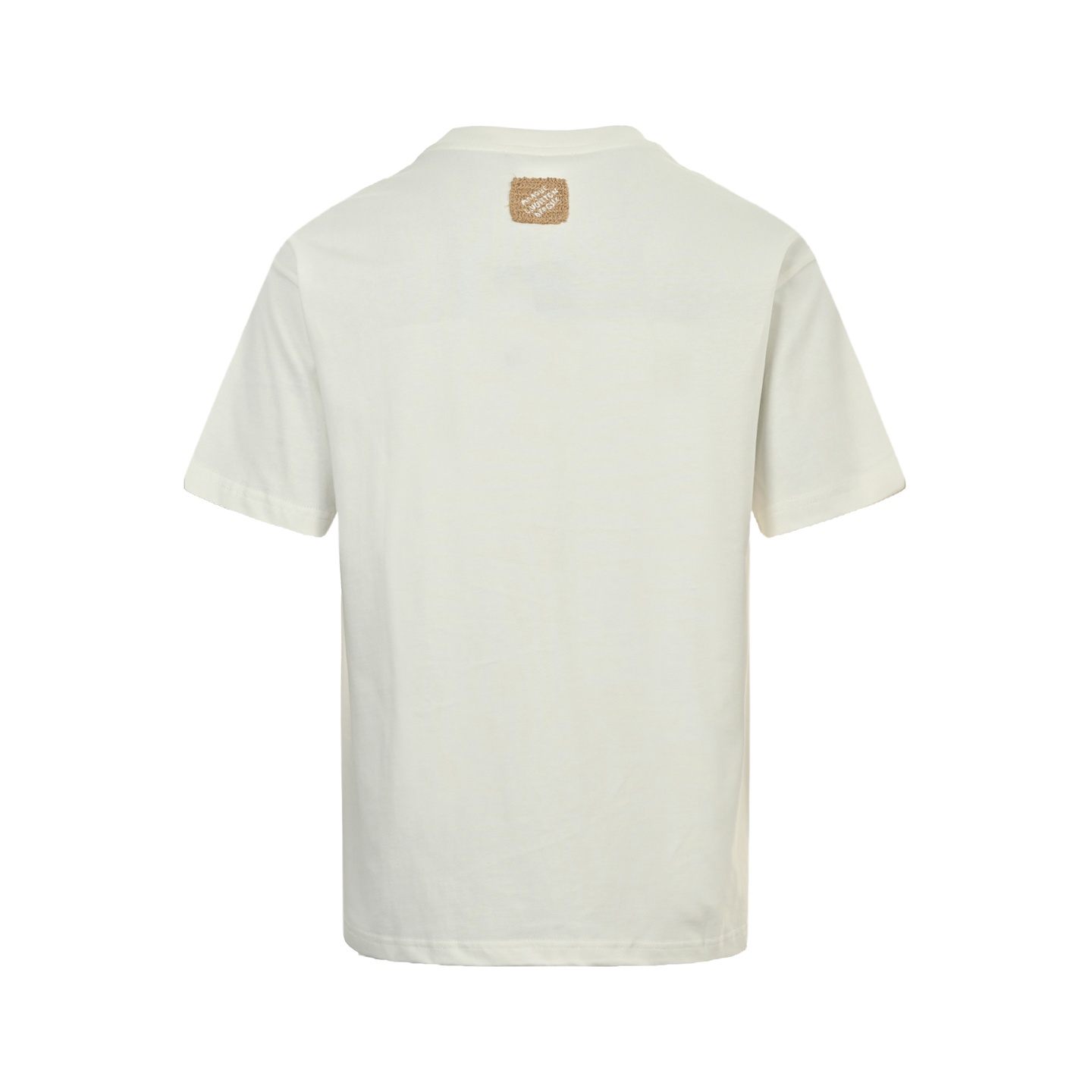 Louis Vuitton 25ss hemp rope lettering embroidered short sleeve