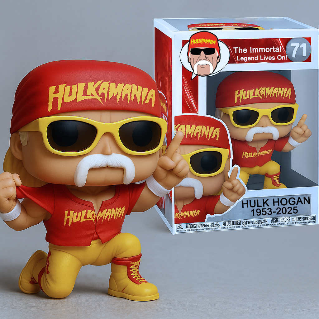 Hulk Hogan 1953 - 2025 Commemorative Figure Doll