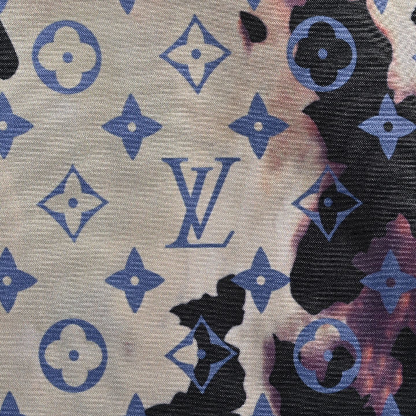 Louis Vuitton 25ss Fire Cloud Monochrome Print Beach Shorts