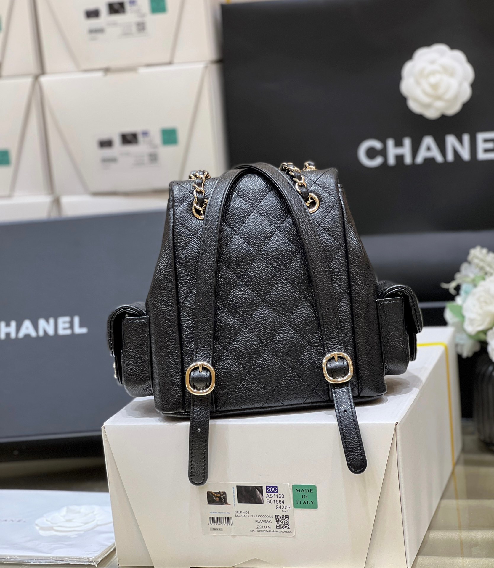 Chanel 23K autumn and winter series duma double backpack AS4399 00148