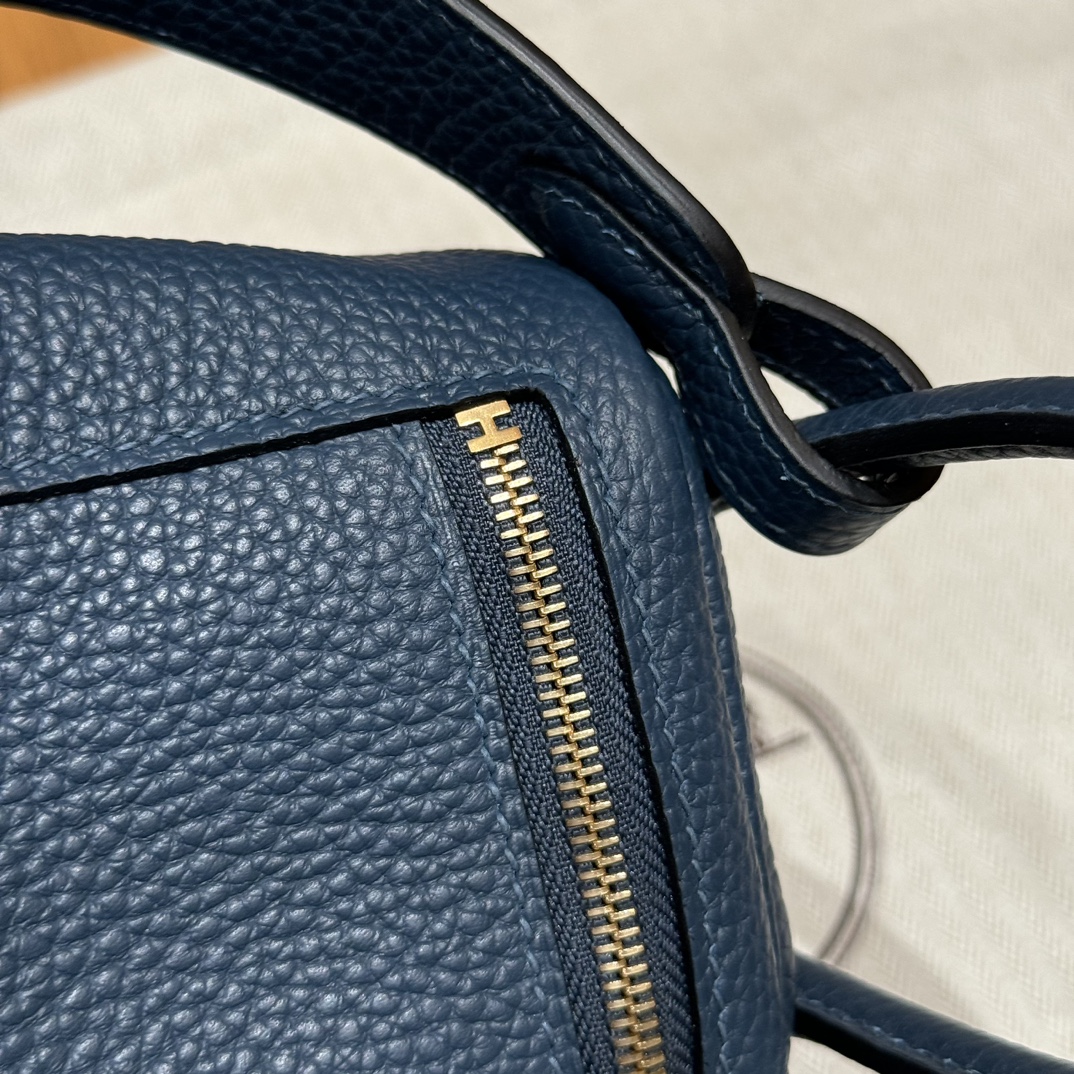 Hermès Lindy 7PBlue presse bag (handmade to order)