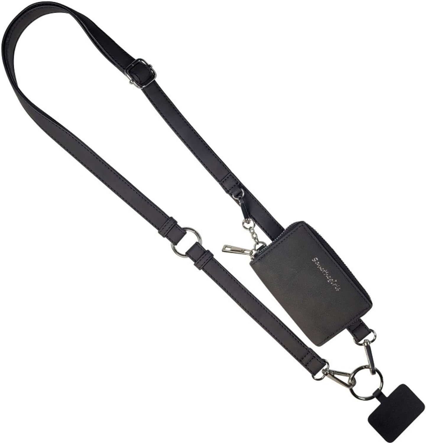 ✨2024 NEW✨Cell Phone Strap with Brushed Vegan Leather Pouch