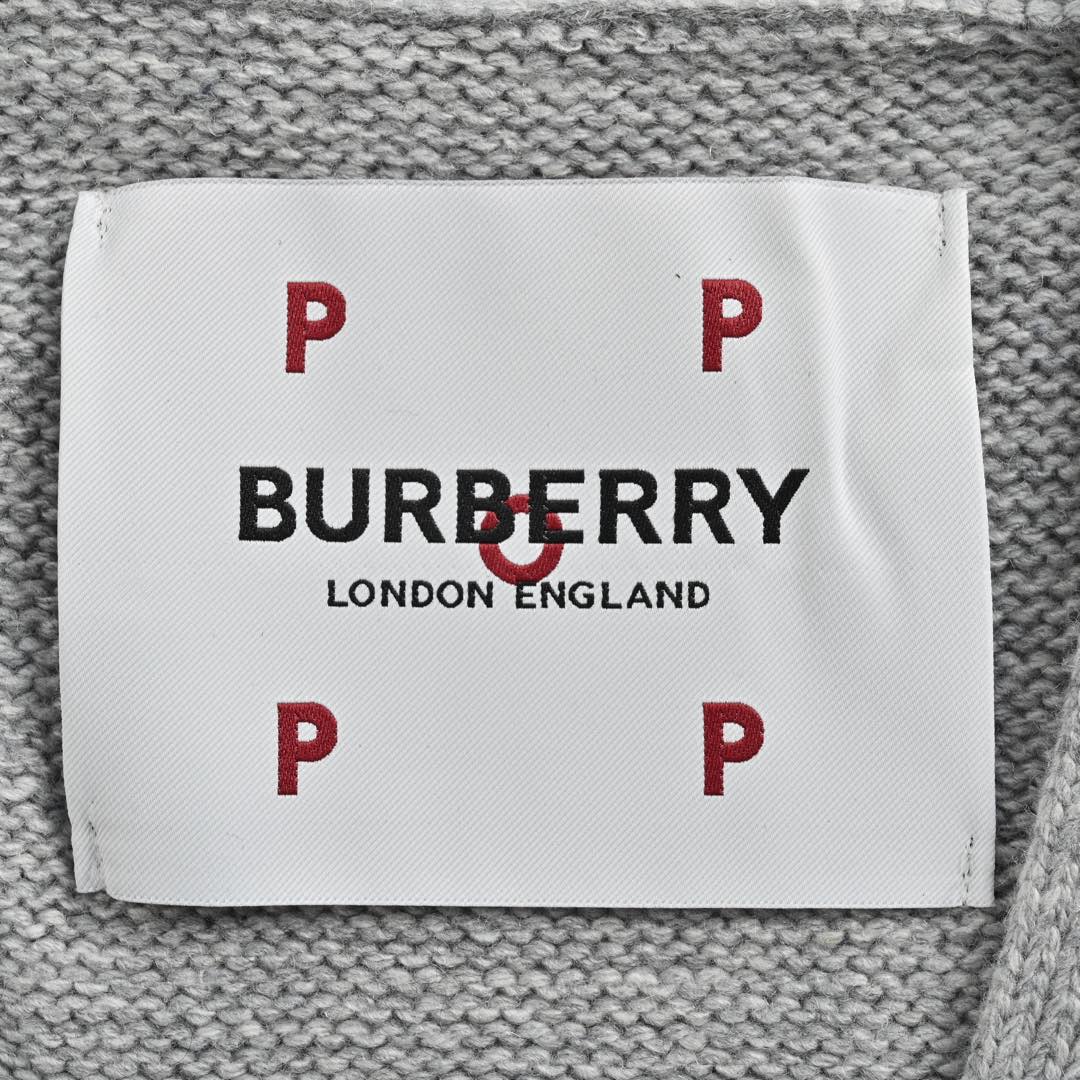 Burberry 24Fw Intarsia Collaboration Wool Cardigan