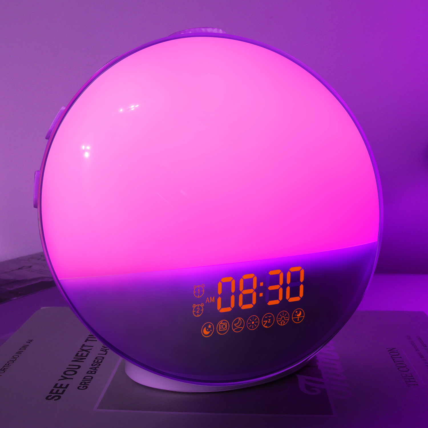 Sunrise Alarm Clock for Heavy Sleepers, Wake Up Light with Sunrise/Sunset Simulation