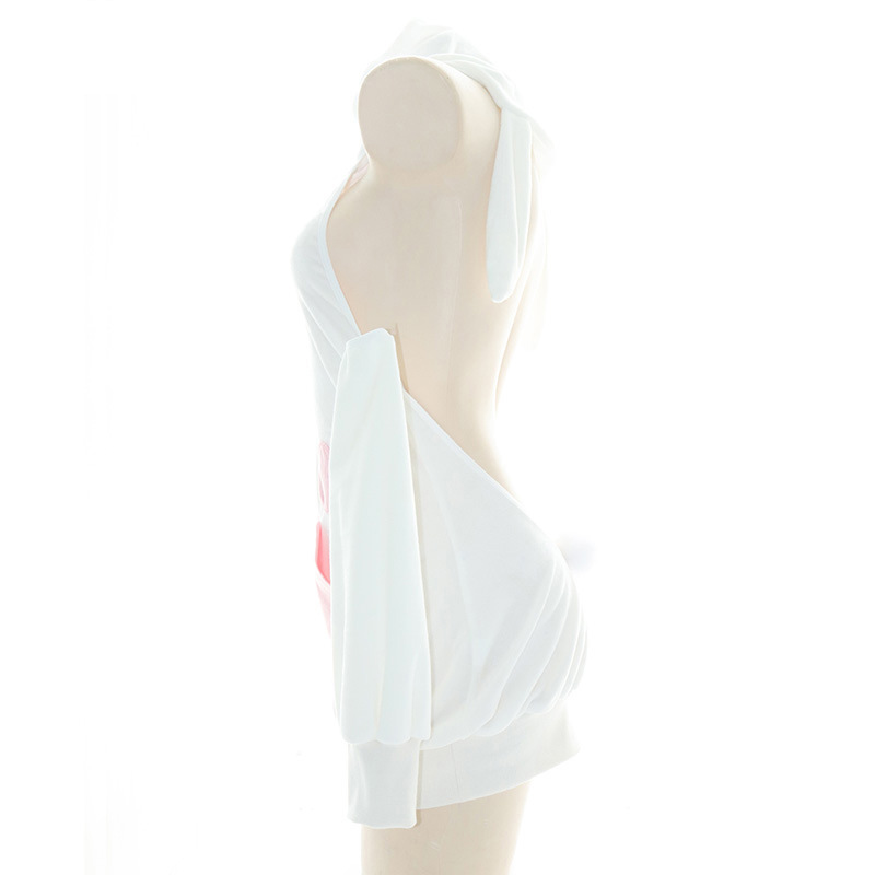 Cat Paw Bunny Ears Halter Lingerie Dress