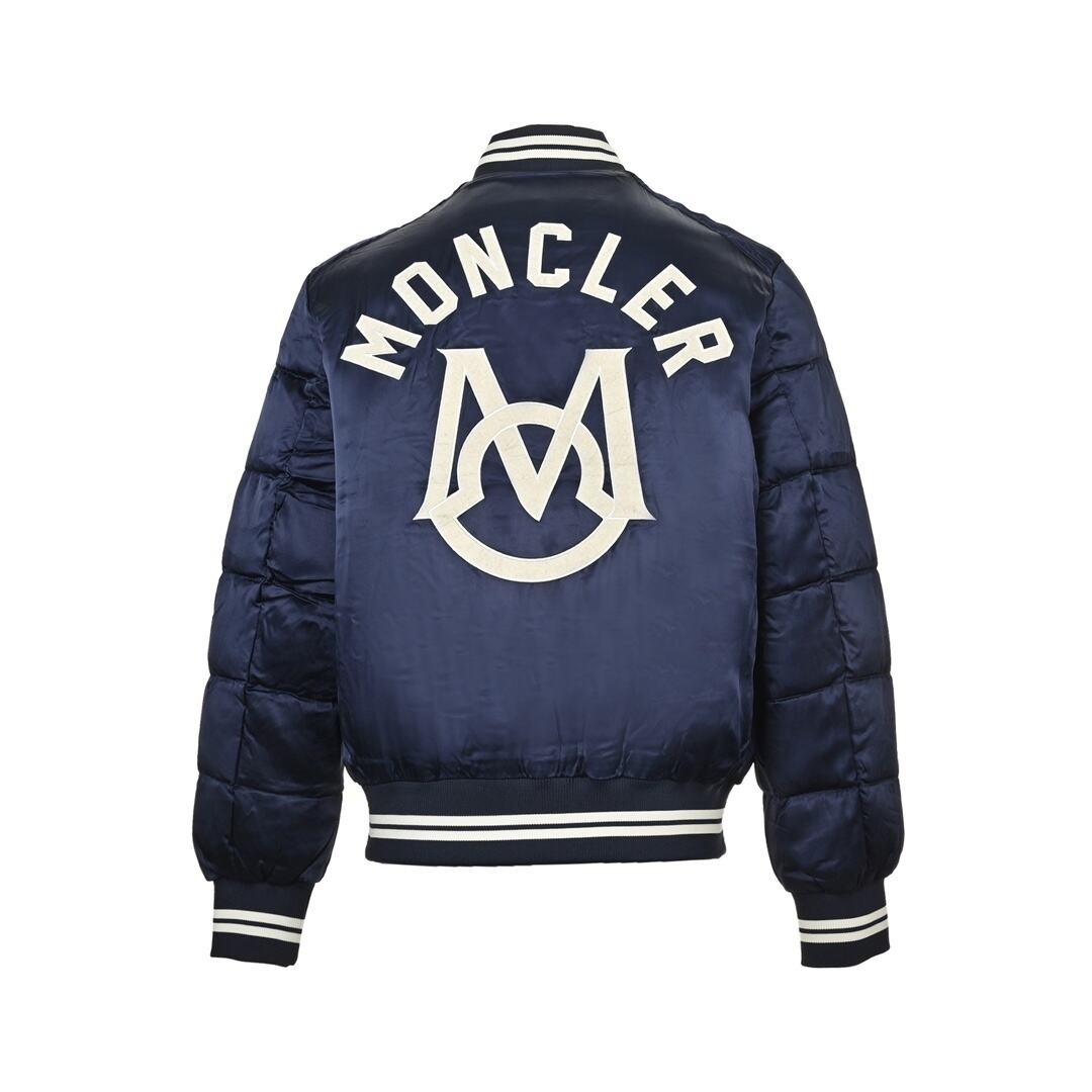 Moncler 24Fw back logo flight baseball jacket down jacket