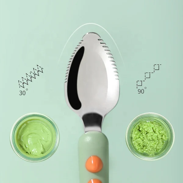 🔥Last Day 50% OFF🔥Baby Double Head Scraping Fruit Spoon