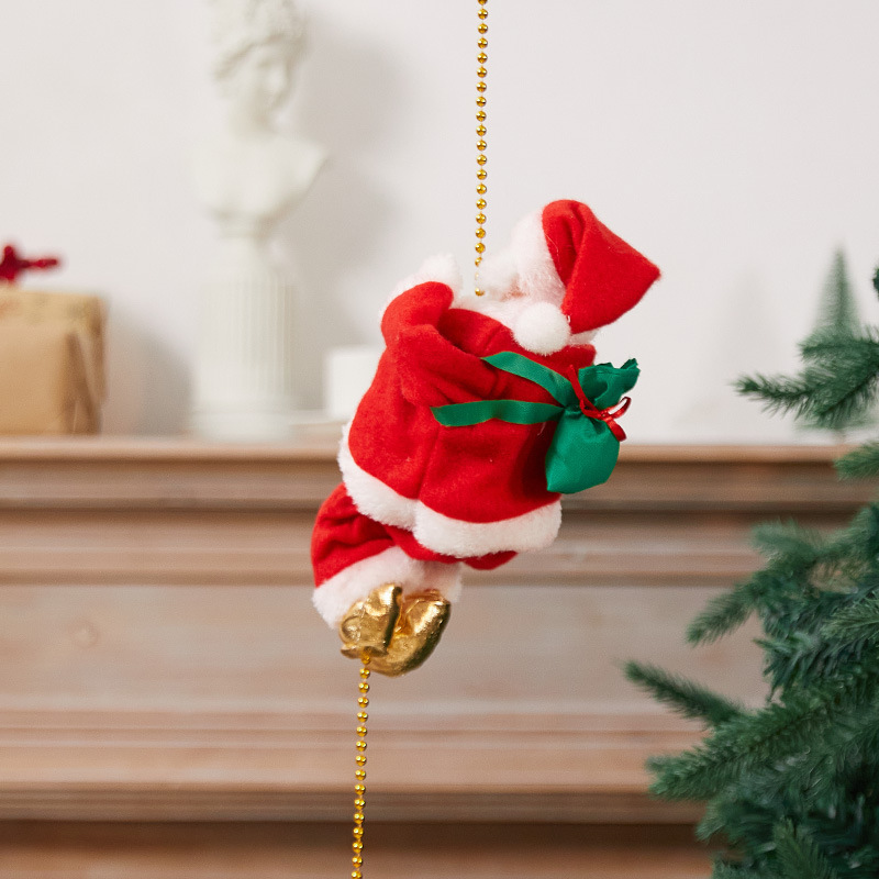 🔥Electric Climbing Santa Musical Toy - (Santa is coming to town - 🎁🌲are you ready for the magic?)