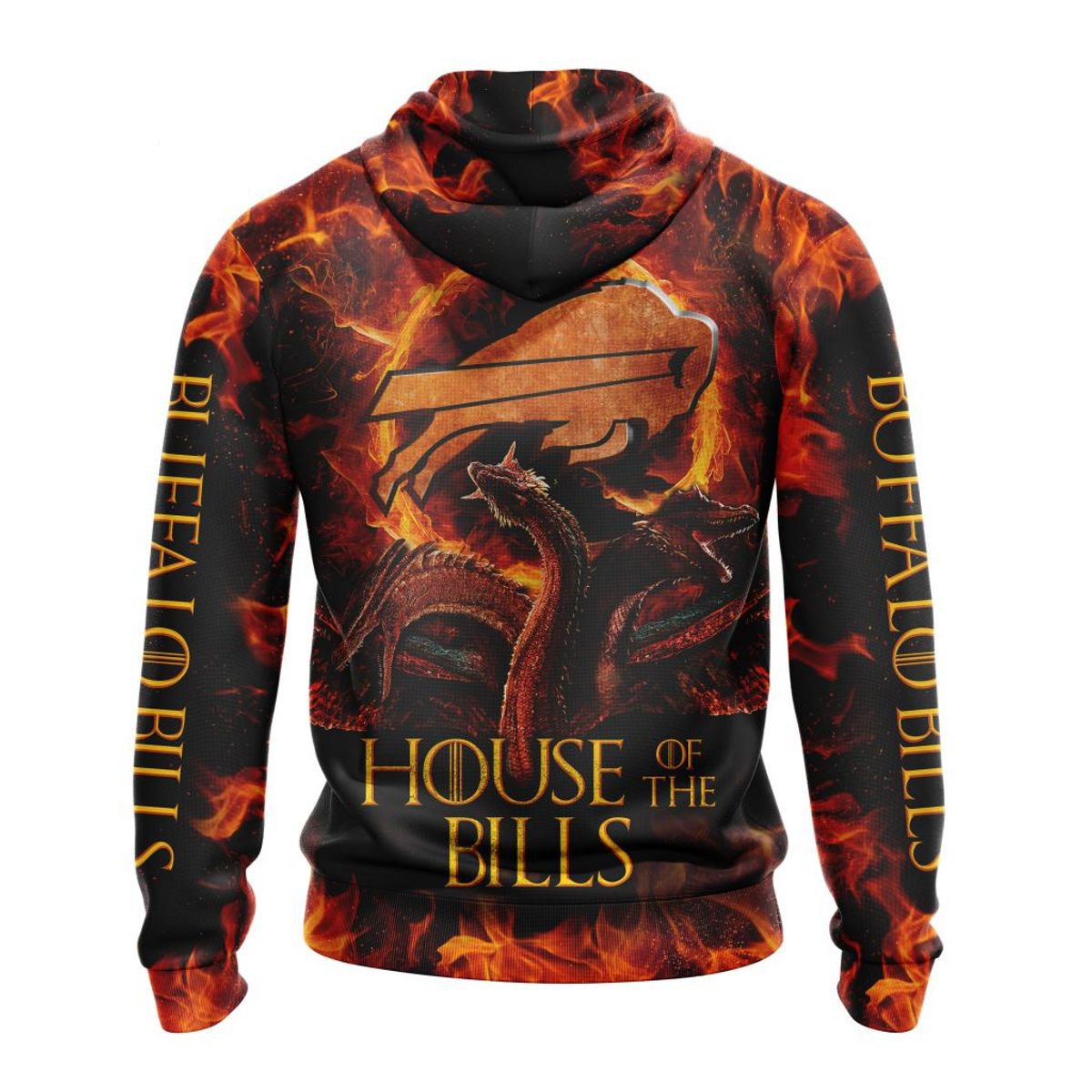 BUFFALO BILLS GAME OF THRONES – HOUSE OF THE BILLS 3D HOODIE
