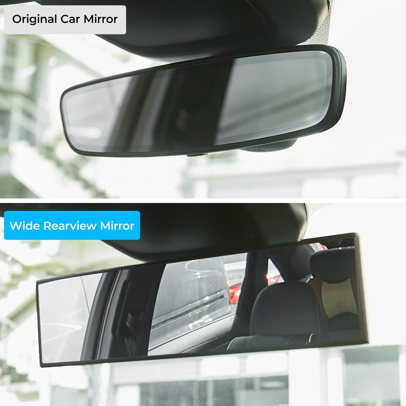 HOT SALE🔥Universal 11.81 Inch Panoramic Interior Clip-on Wide Angle Rearview Mirror