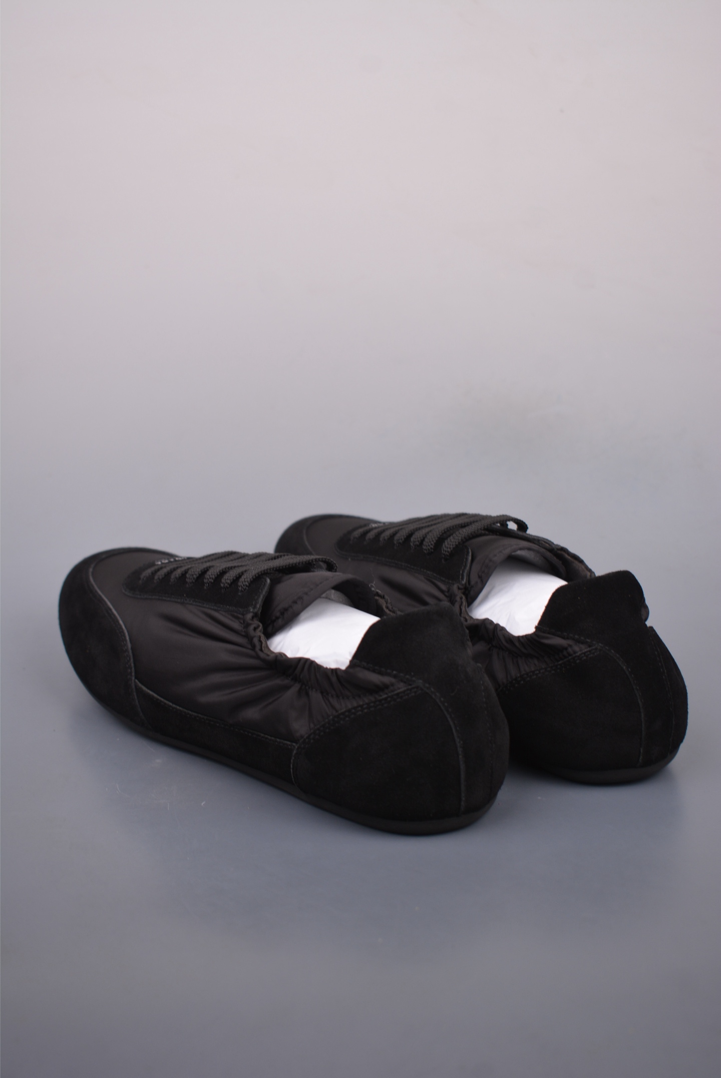 Prada SpringSummer Show Thin-soled German Training Shoes Black