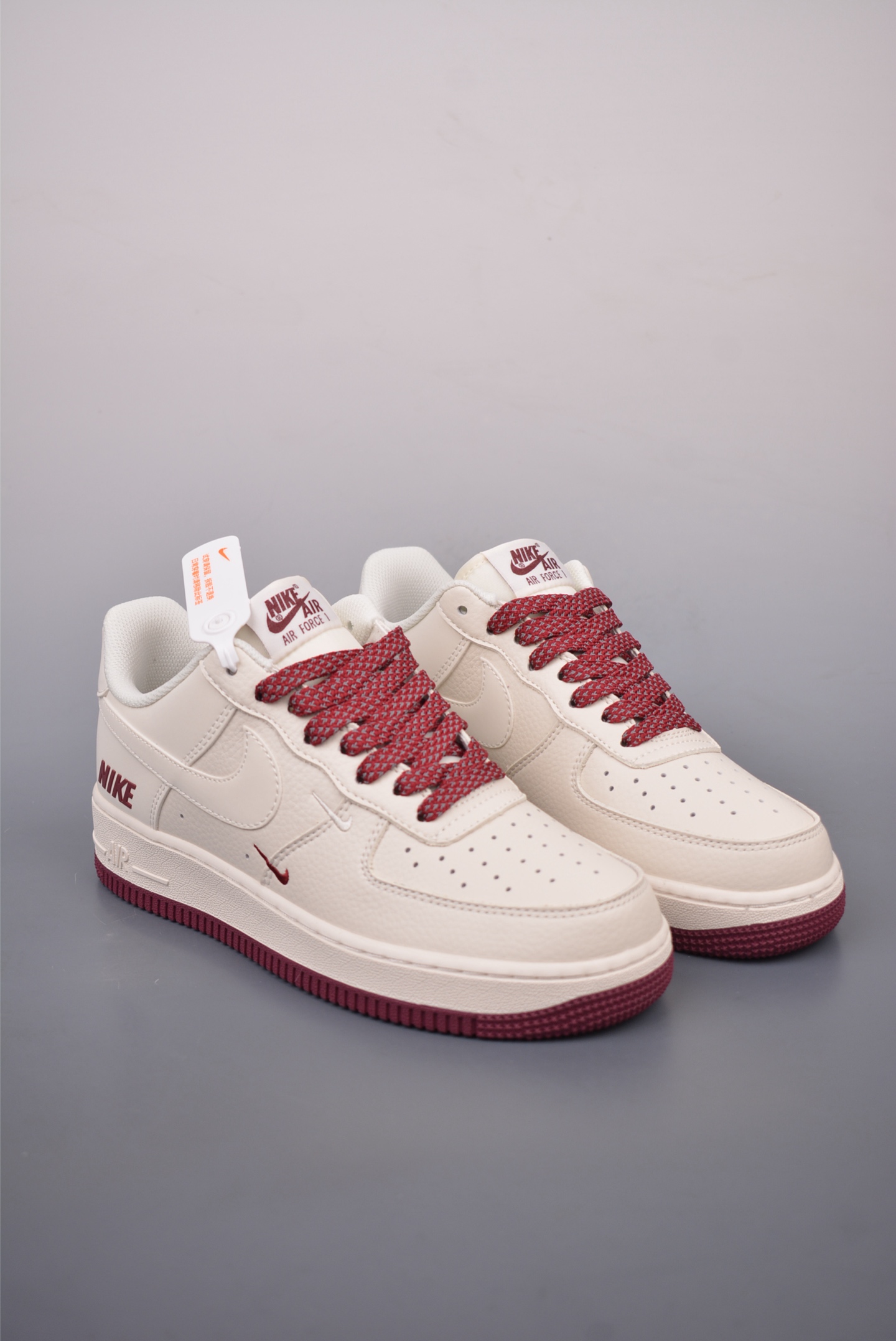 Nike Air Force 1'07 Low Beige Wine Red TV2306-258