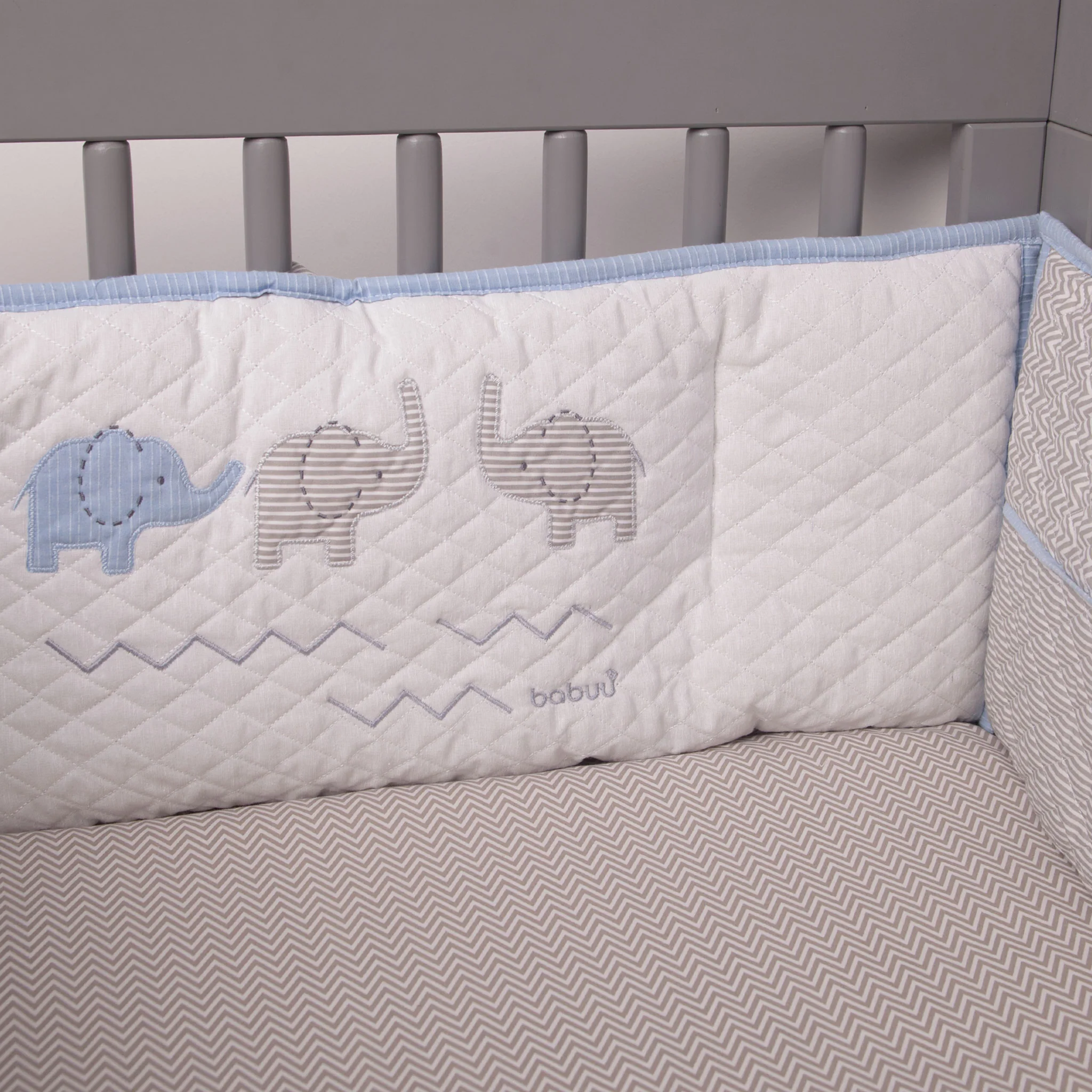 Juego de Cuna Elefante azul