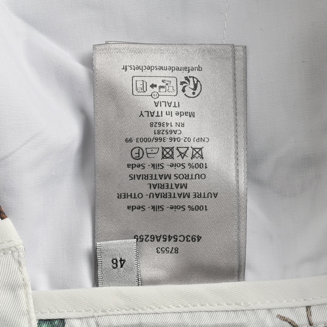 Dior 24ss floral silk shorts