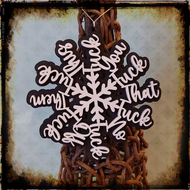 Fk Flake Ornament | Funny Christmas Gifts