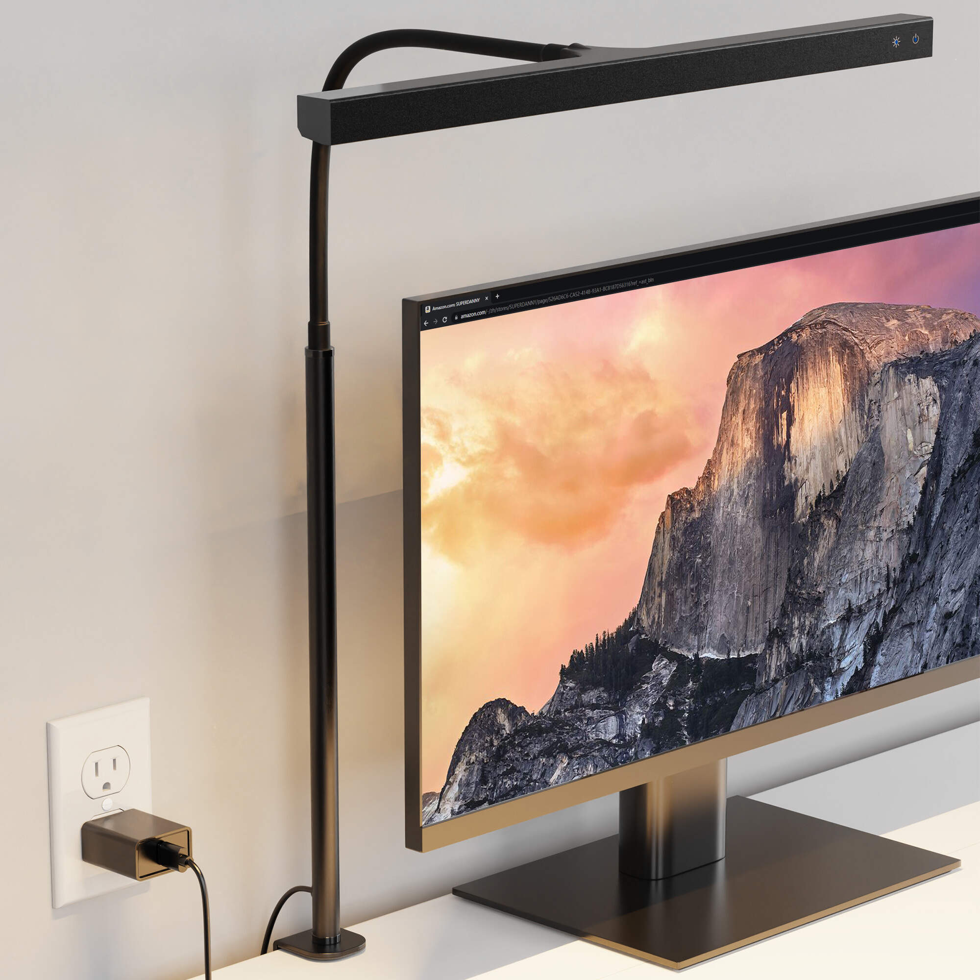 LED Desk Lamp | 3 Color Modes, Stepless Dimming, Touch Control, USB Clamp Lamp for Reading, Working, Studying