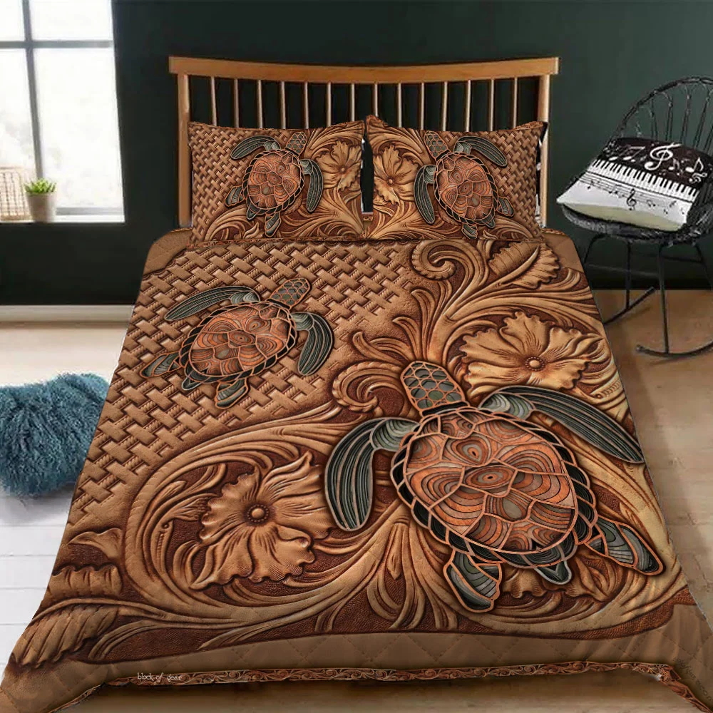 Turtles Quilt Bed Set