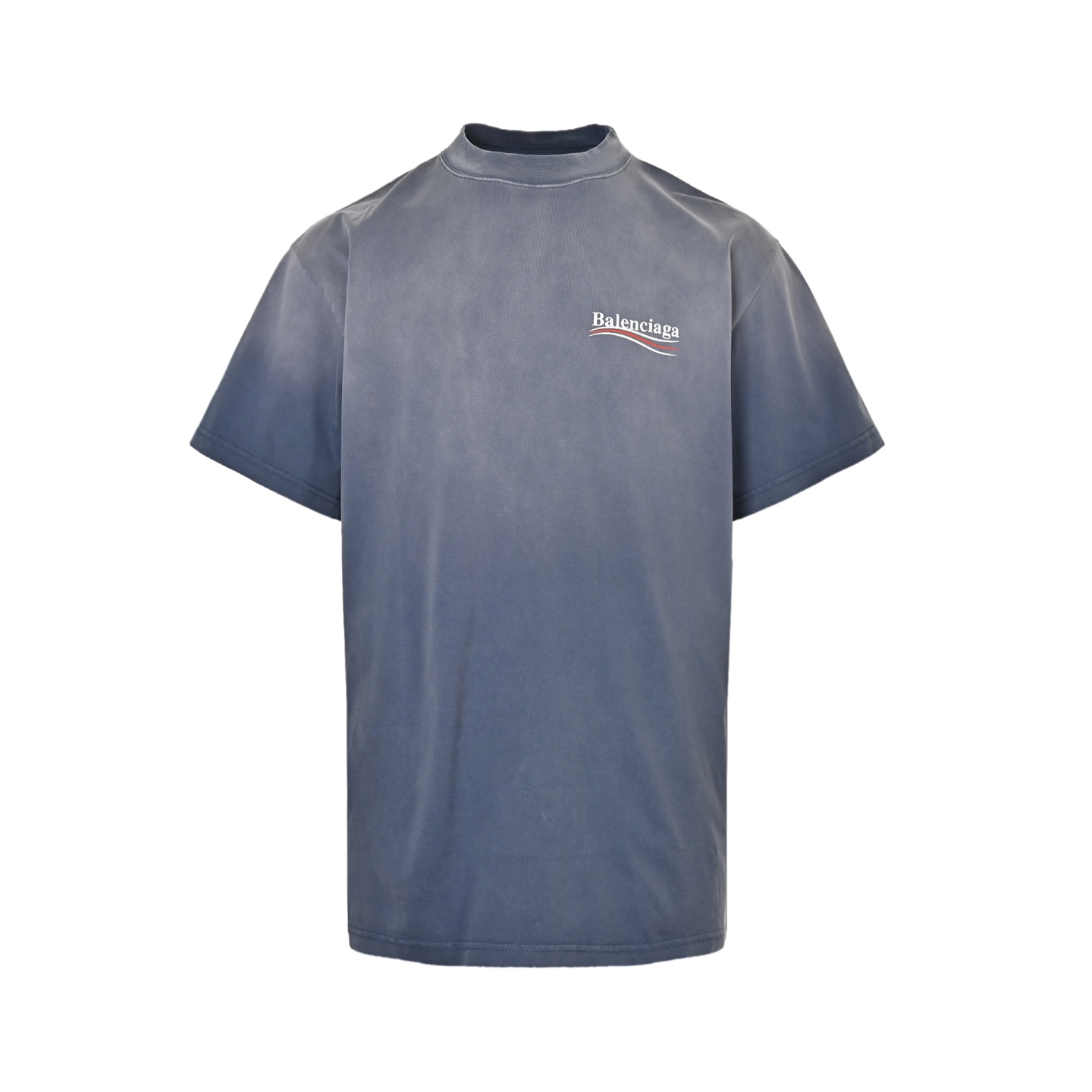 Balenciaga 25ss sun-faded cola print short-sleeve