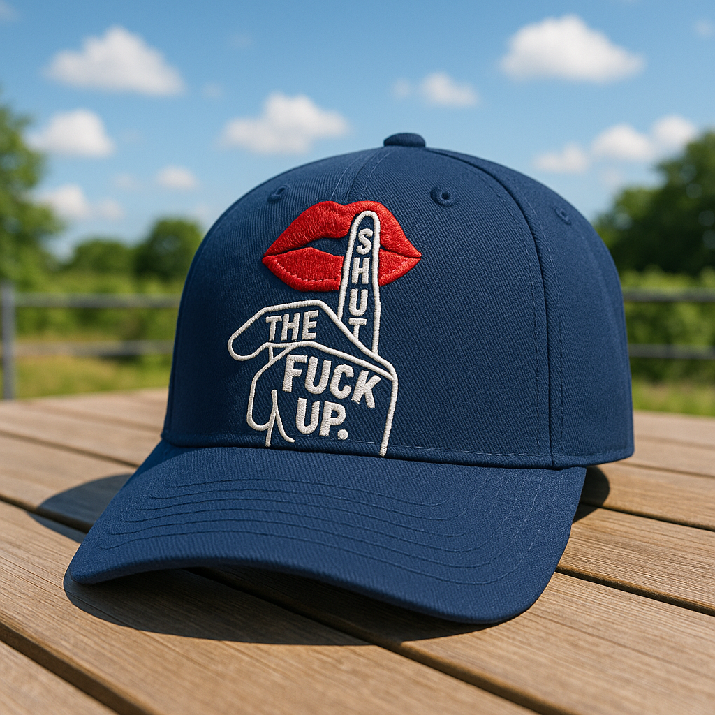 funny “Shut Up” hat