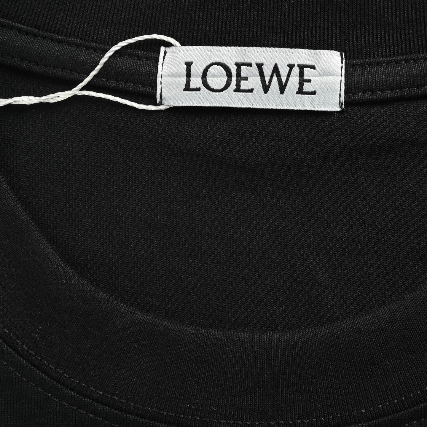 Loewe 25ss rhinestone four-leaf clover short sleeve