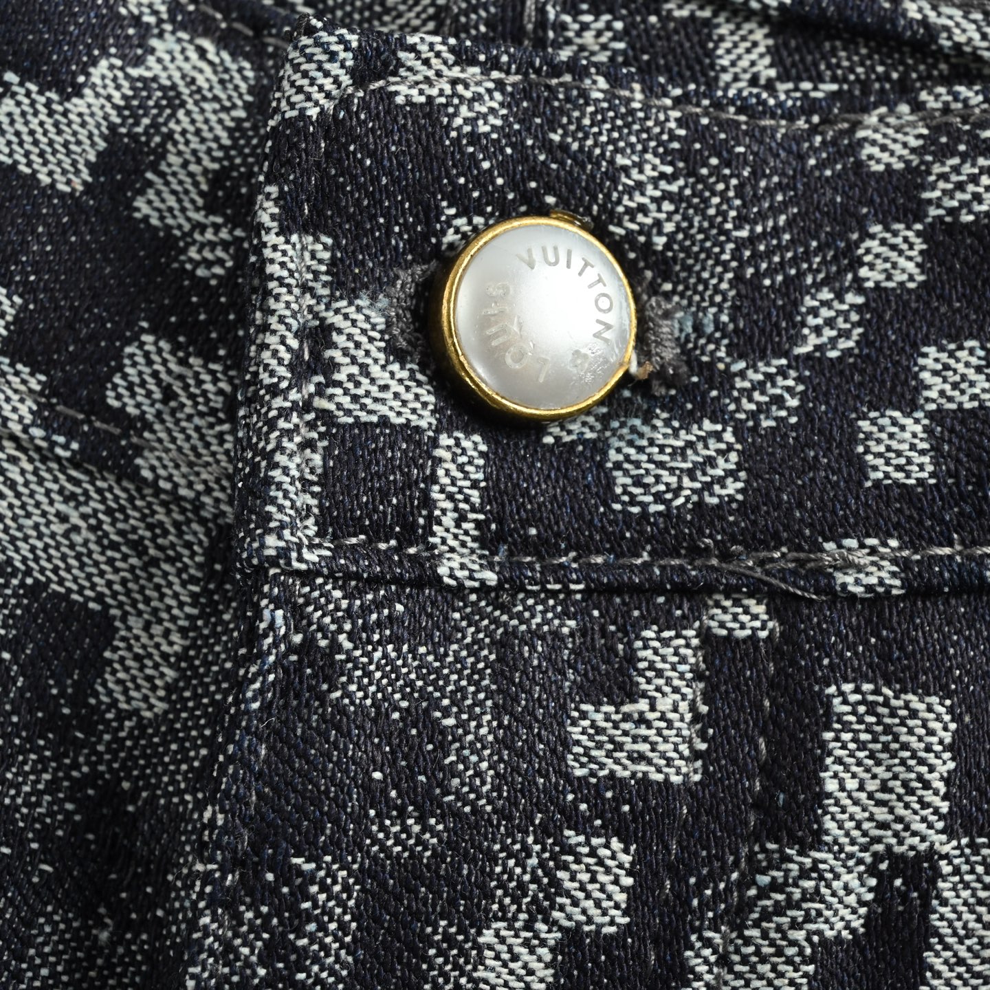 Louis Vuitton 25ss Mosaic Snake Jeans