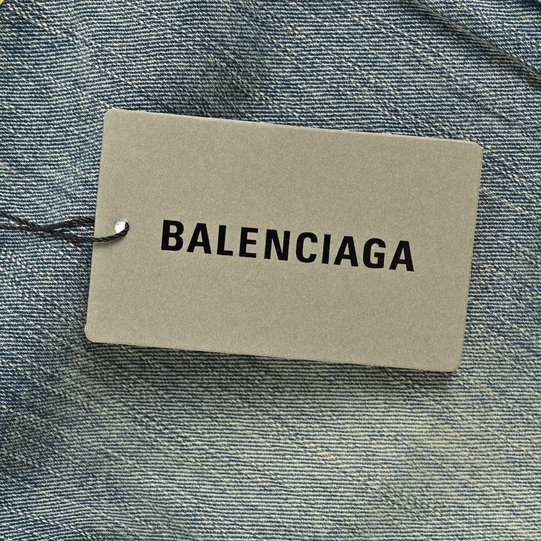 Balenciaga 24Fw paneled wide-leg jeans