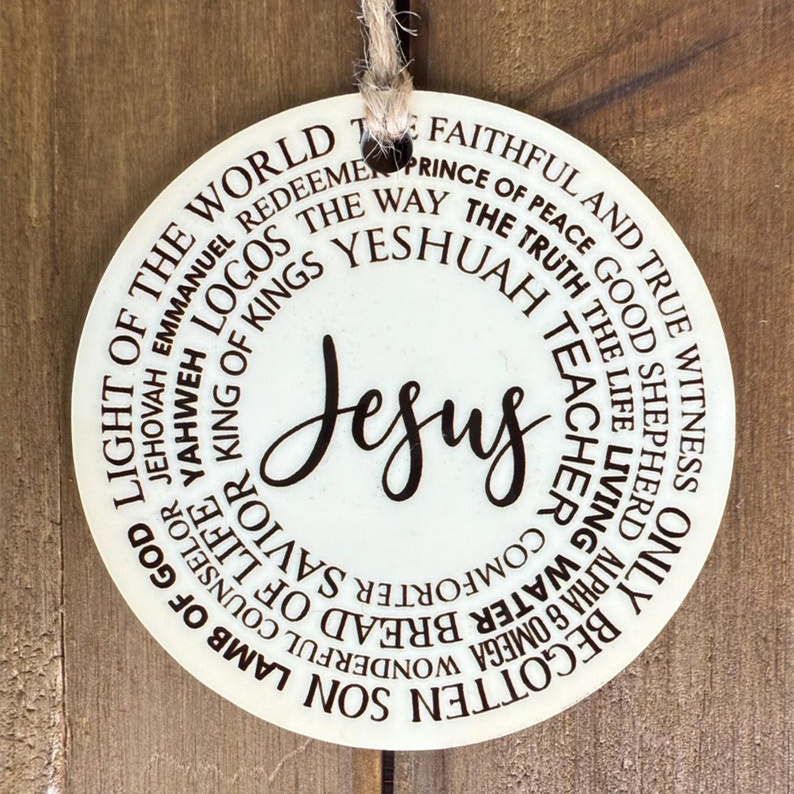 The names of Christ Christmas Ornament