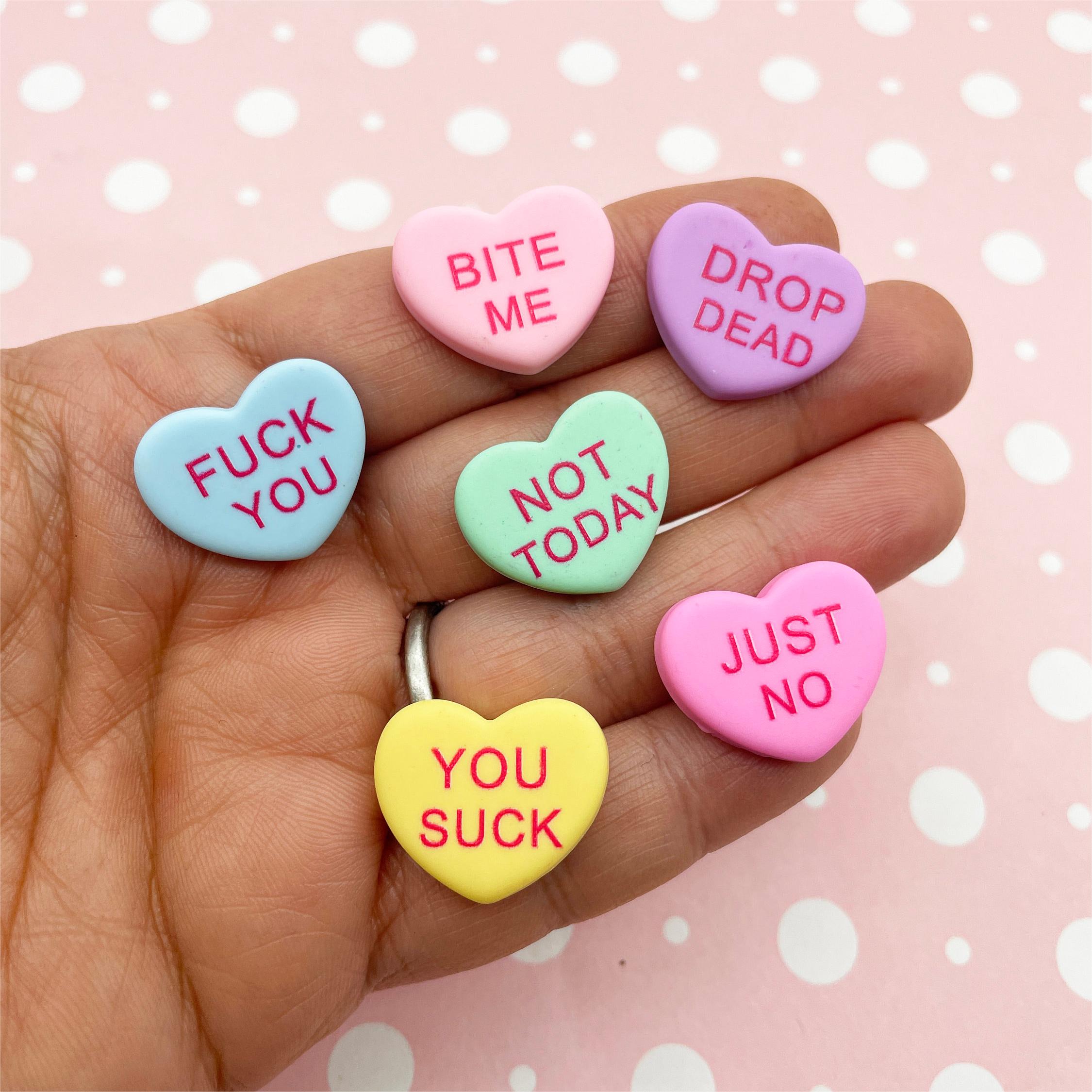 Mean Curse Word Conversation Hearts