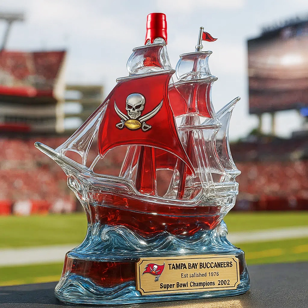 Tampa Bay Buccaneers Whiskey Bottle