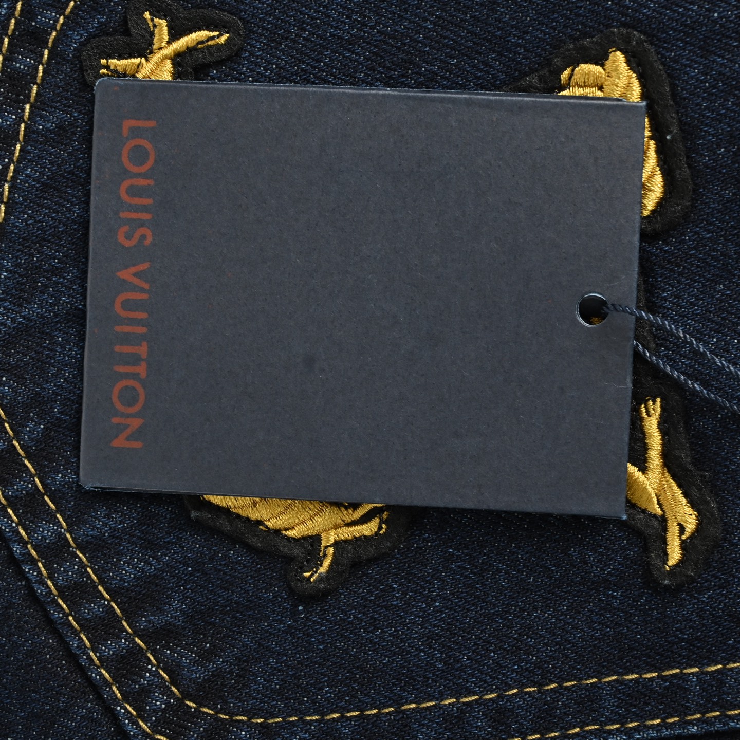 Louis Vuitton 25ss rope signature monogram embroidered denim shorts