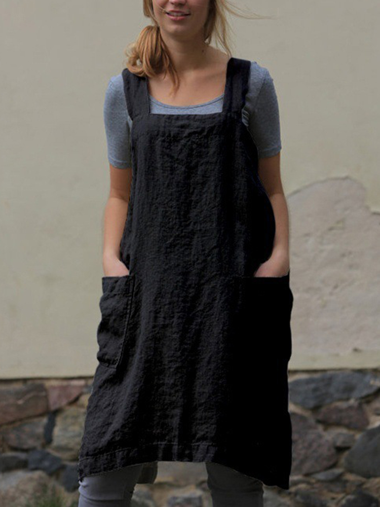 Simple Utility Cross Back Apron