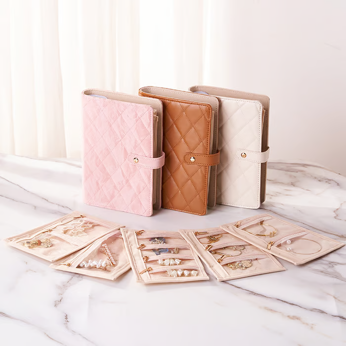 🔥Buy 2 Free Shipping🎁Travel Jewelry Storage Book with 5pcs Ring Binder