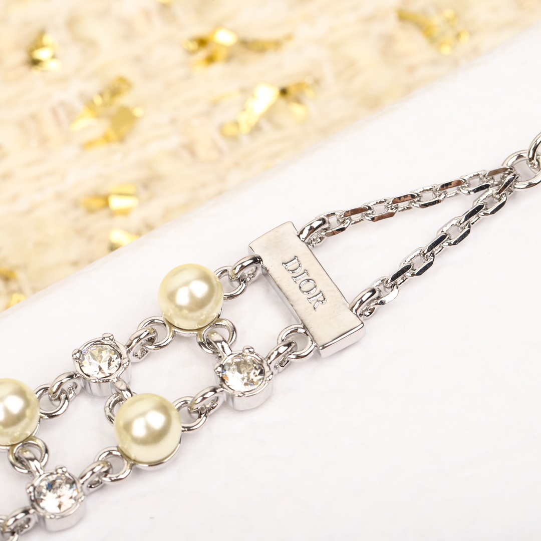 Dior Double Bead Diamond Bracelet